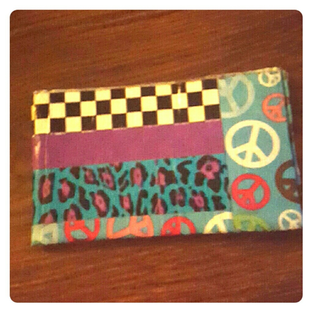 Homemade duct tape wallet