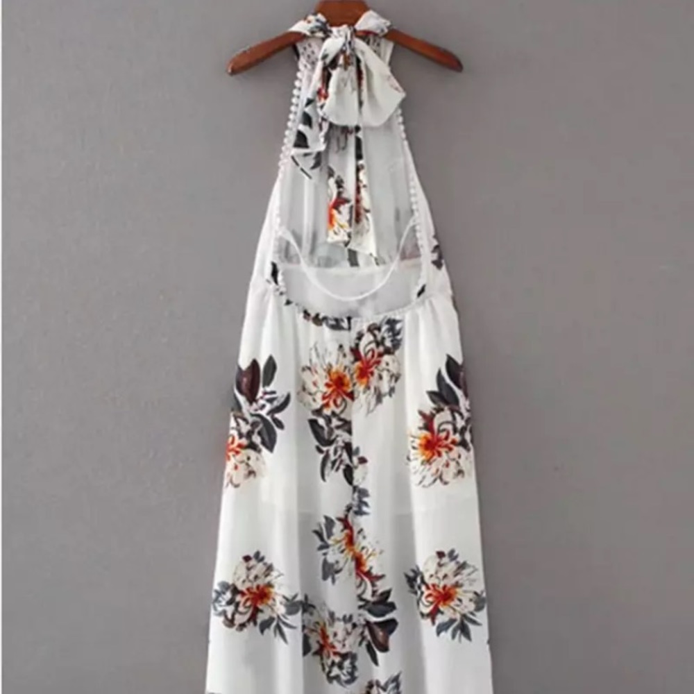 💋Floral high low maxi dress - Picture 4 of 8