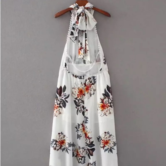 💋Floral high low maxi dress - Picture 4 of 8