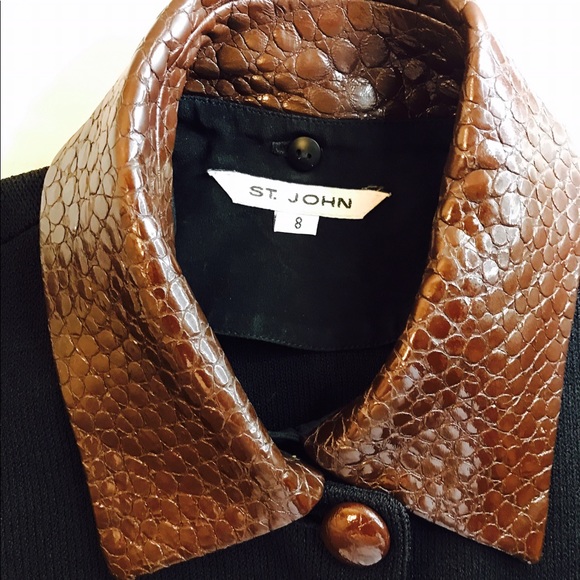 St. John Blazer 8 *Authentic* Black - Picture 1 of 5