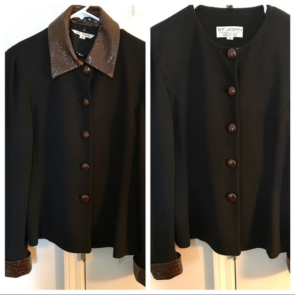St. John Blazer 8 *Authentic* Black - Picture 5 of 5