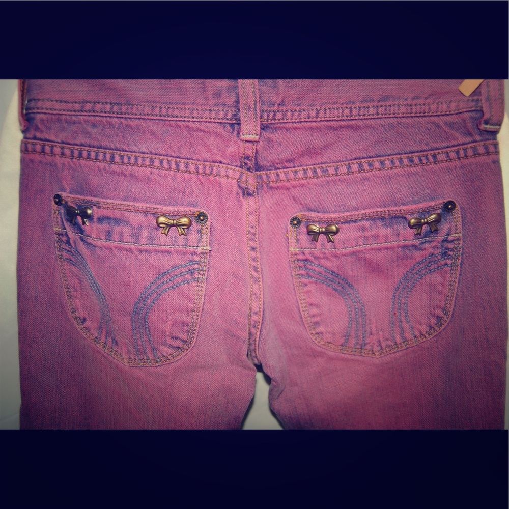 πHost Pickπ Bows & Polka Dot Hand Painted Jeans - Picture 4 of 4