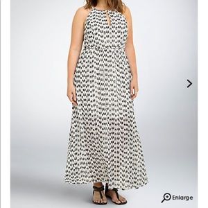 Arrow Print Halter Dress