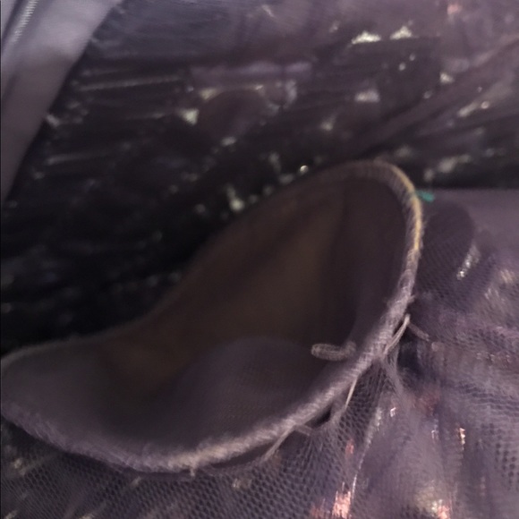 MUSANI GOLD NWOT Purple Crystal Mini Dress NYE - Picture 6 of 6