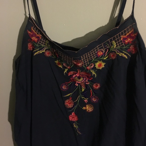 Forever 21 Embroidered Floral Romper - Picture 2 of 3