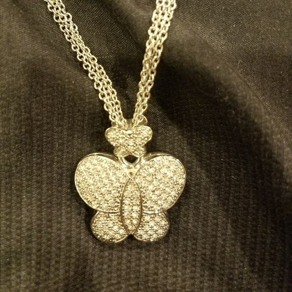 Womens butterfly necklace - Picture 1 of 4