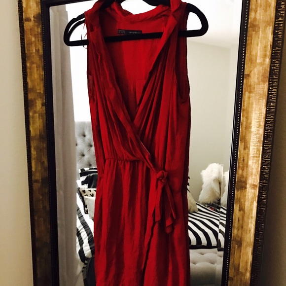 Zara red jumpsuit - Picture 2 of 3