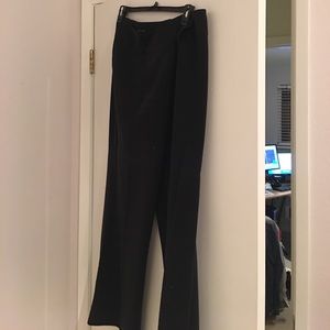 Black trousers, wide leg, 3 button