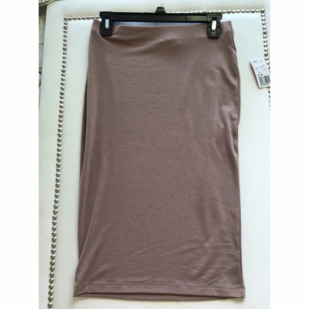 Light brown pencil skirt