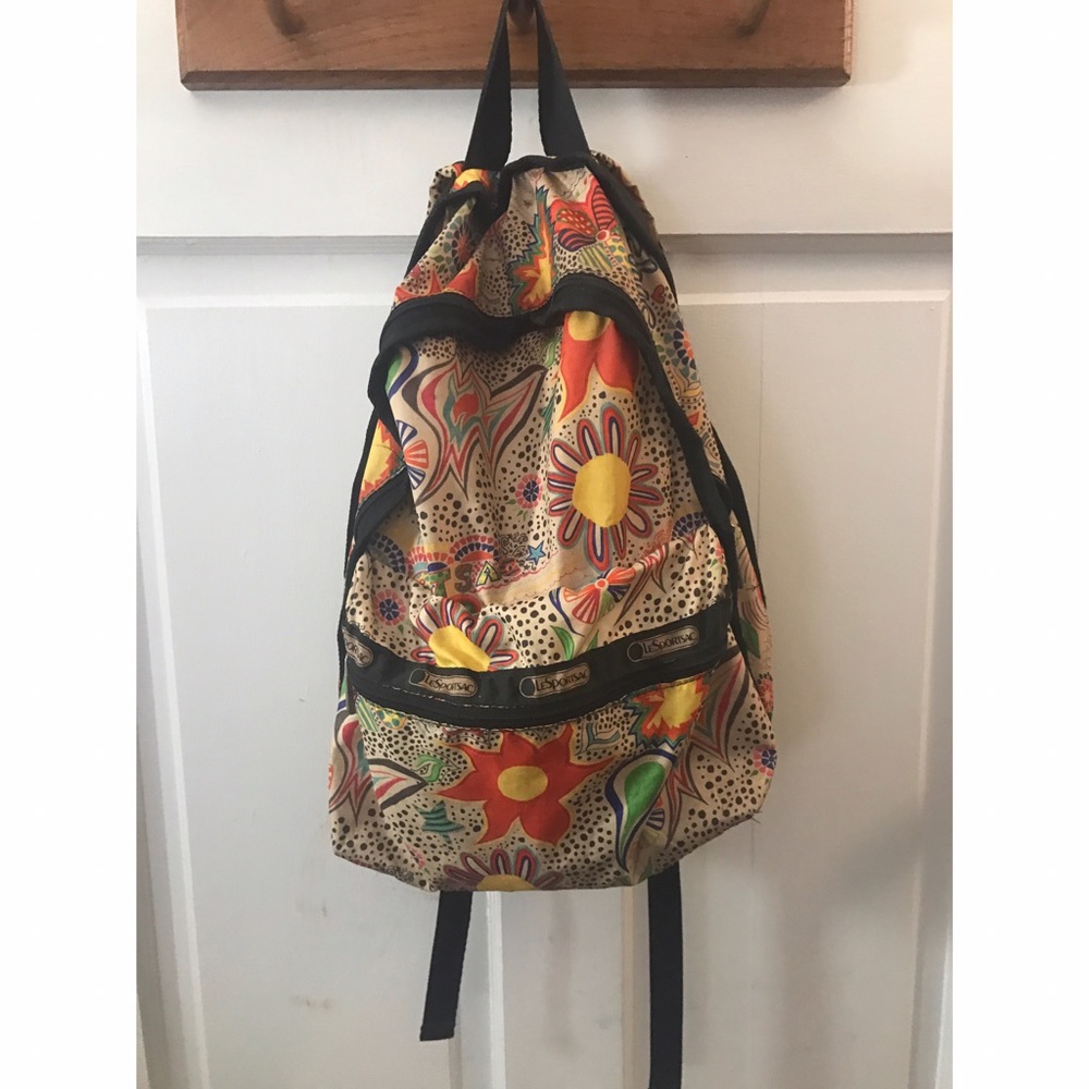 Lesportsac Basic Chic Backpack Doodle Art - image 1