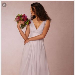 Monique Lhuillier Lavender bridesmaids dress