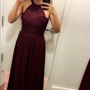 Maroon prom dress