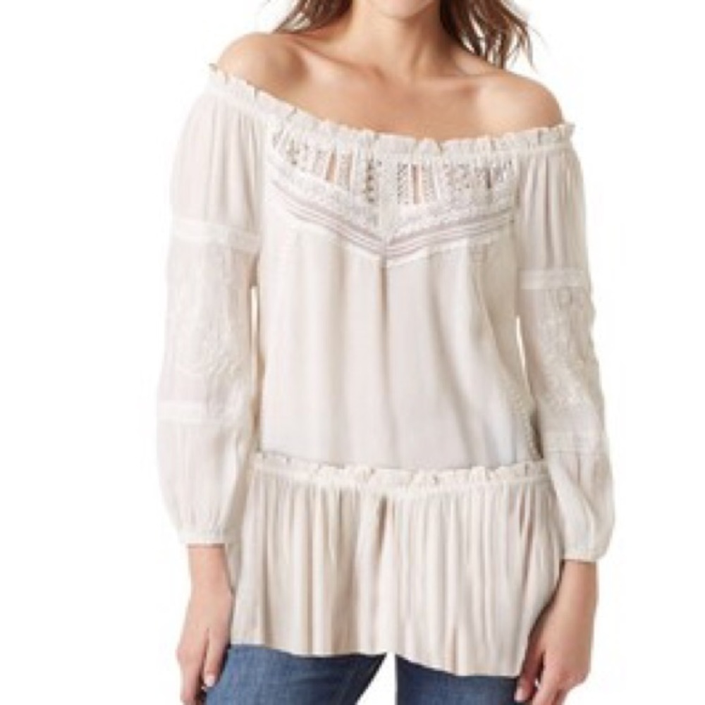 Vintage American off white blouse