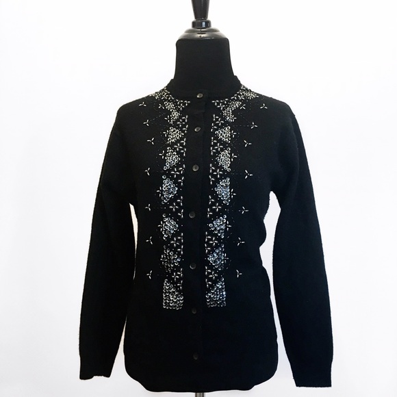 Vintage Inspired Soft Beaded & Sequined Cardigan - Picture 1 of 4