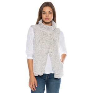 Dylan Solid Frosty Tipped Cozy Vest