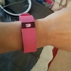 Pink Fitbit HR Charge (Original) w/Charger