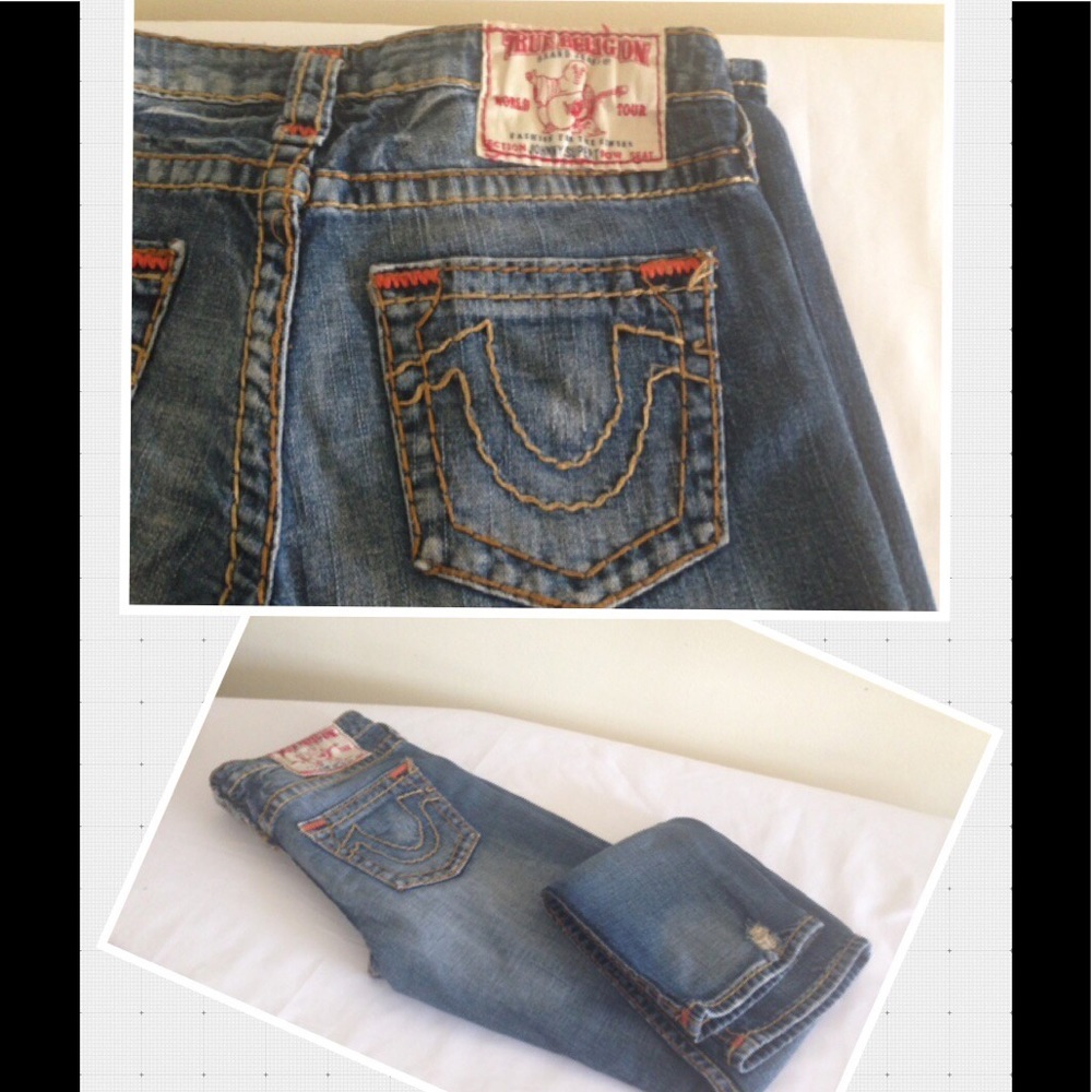 True Religion Johnny Super T Straight Leg size 27 - Picture 4 of 7