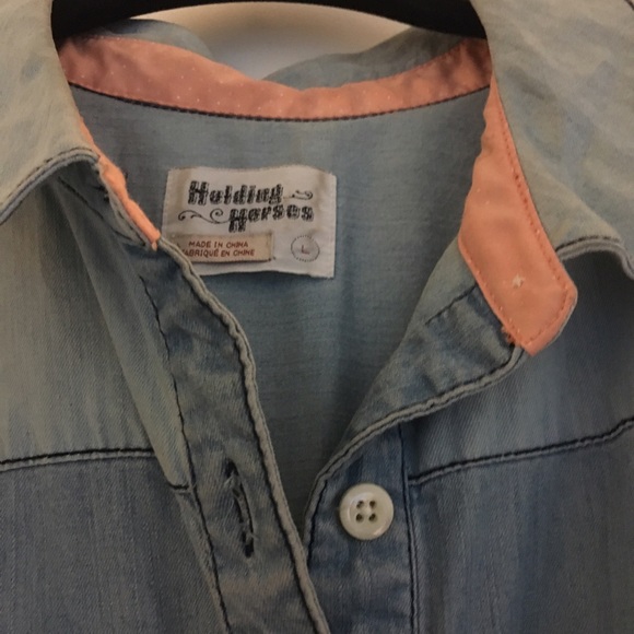Anthropologie Holding Horses Chambray Shirtdress - Picture 4 of 6