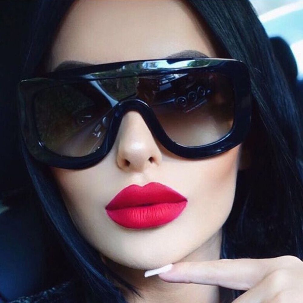 Flat Top Gradient Lens Sunglasses