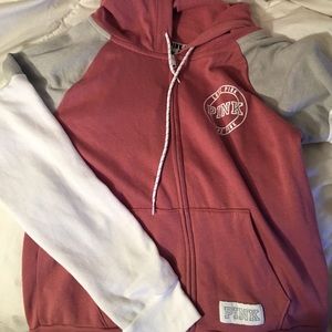 PINK zip up hoodie