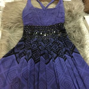 Beautiful purple beaded dress