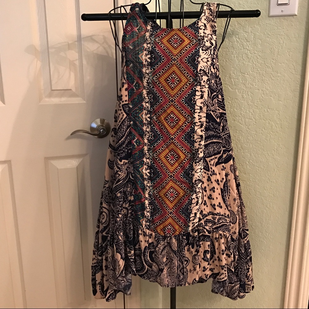 Tribal print Hi Lo dress