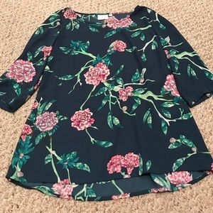 Floral Anthropologie Blouse