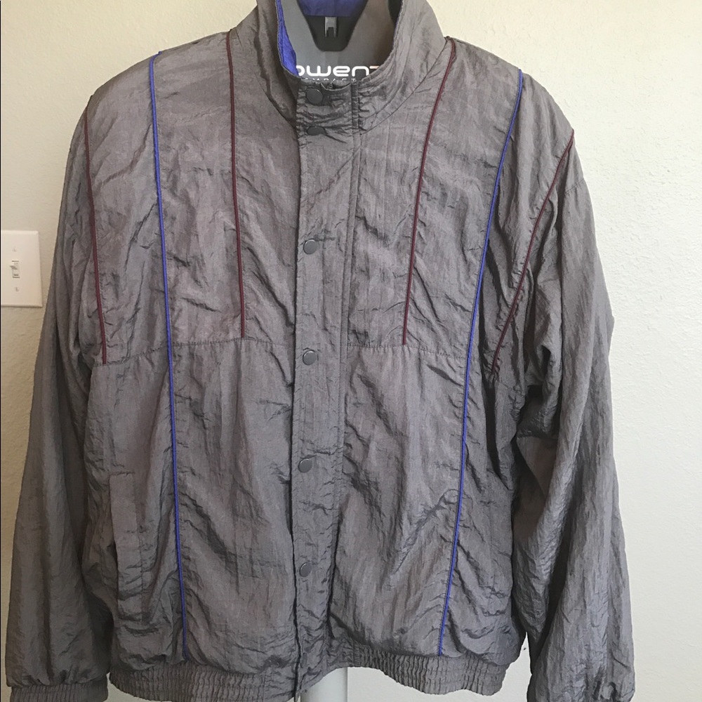 Vintage Retro Nylon Jacket full zip circa 80's