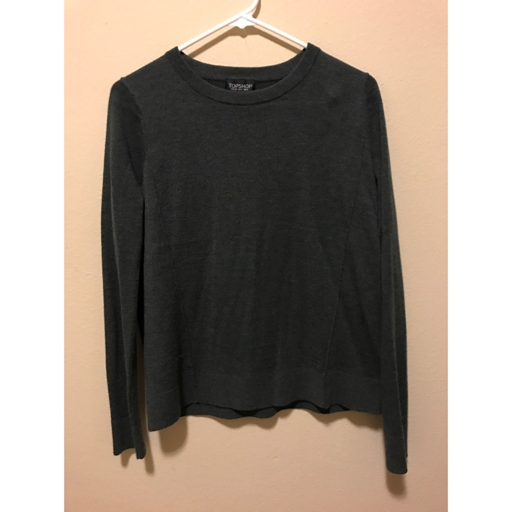 Topshop Dark Forest Green Sweater