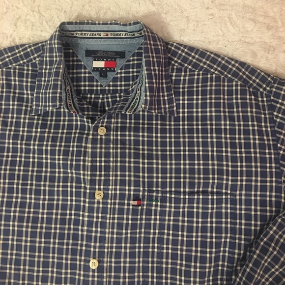 Tommy Hilfiger Jeans Button Down Shirt (Large) - Picture 3 of 8