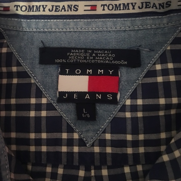 Tommy Hilfiger Jeans Button Down Shirt (Large) - Picture 4 of 8