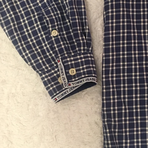 Tommy Hilfiger Jeans Button Down Shirt (Large) - Picture 7 of 8