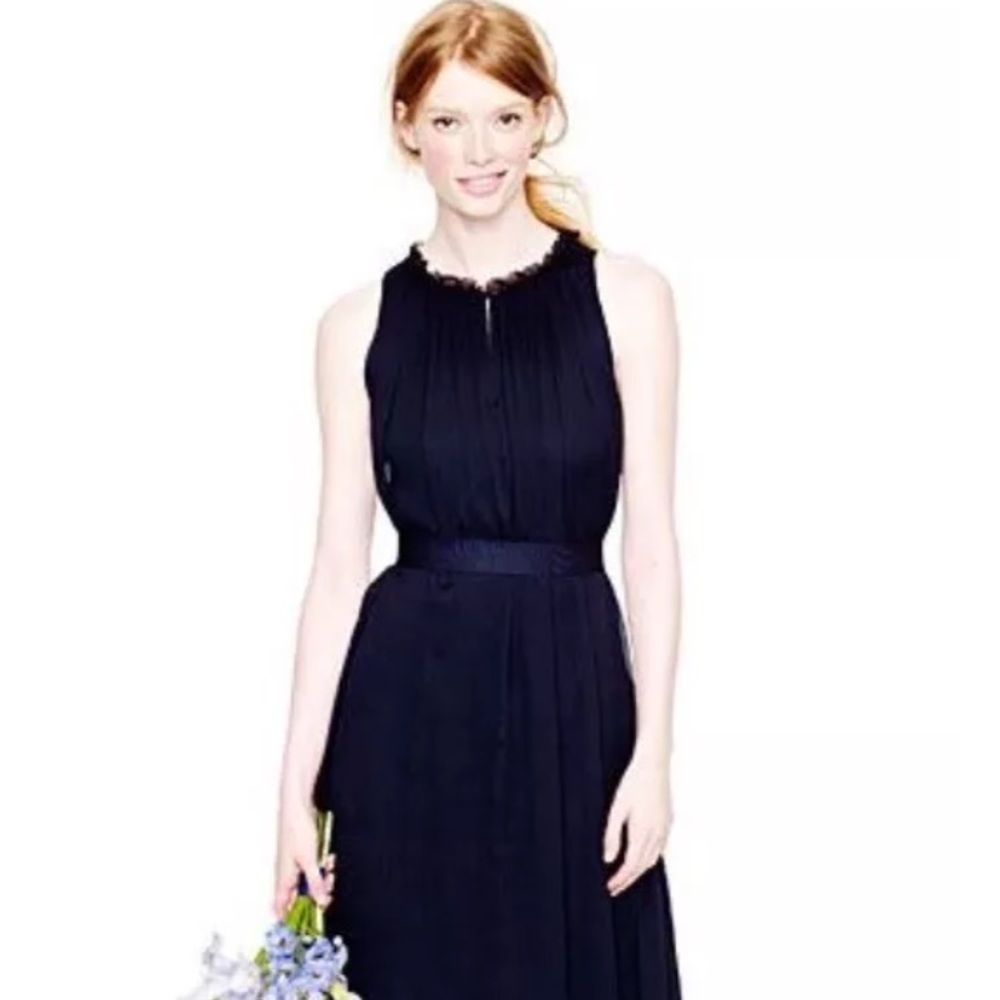 Jcrew Women's Rosa gown in Newport navy