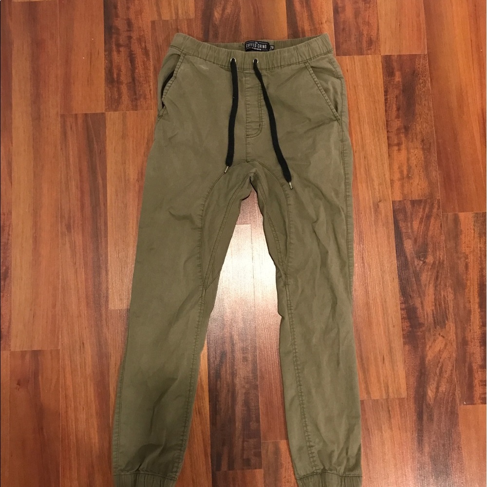 Olive jogger pants
