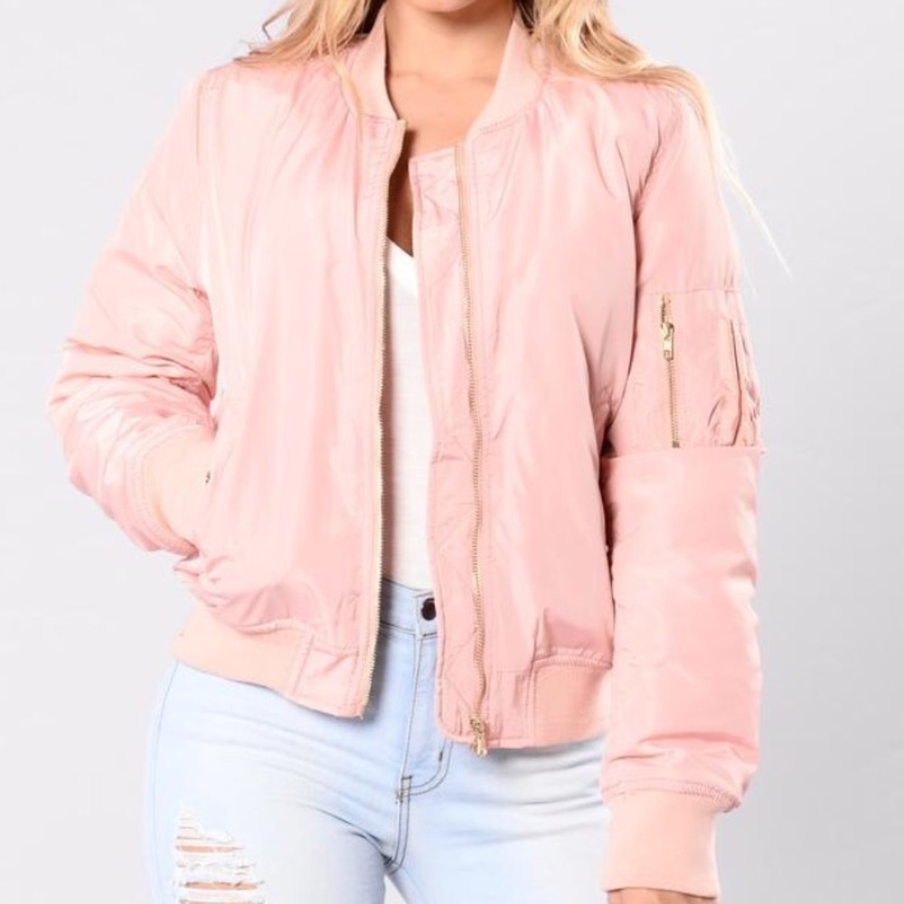 Pink bomber jacket 🌸