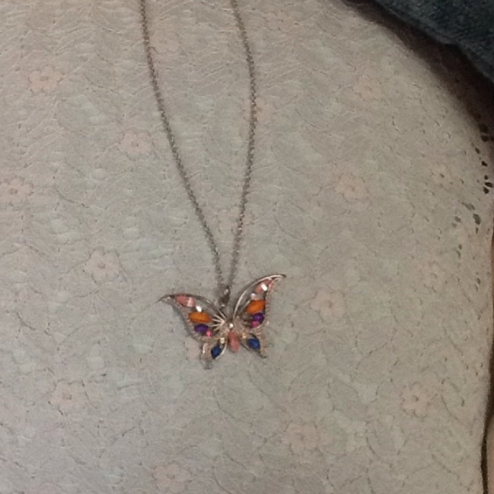 Adorable Butterfly Charm Necklace
