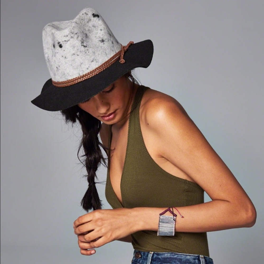 NWT Abercrombie and Fitch Two Tone Felt Hat - Picture 2 of 5
