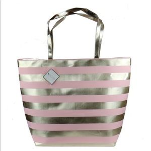 MACY'S STRIPED LARGE TOTE BAG