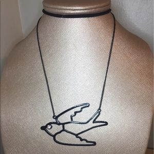 Black Sparrow Necklace