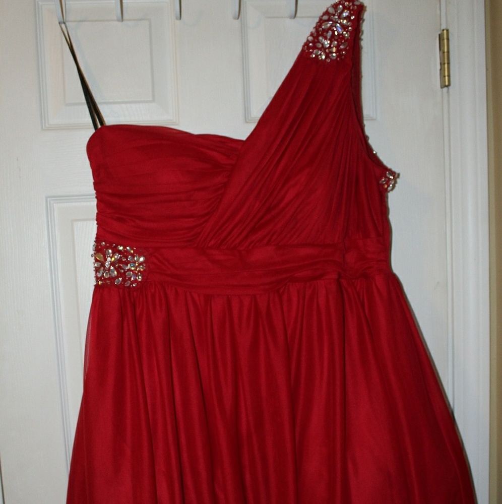 Red formal party dress - NWOT - plus size