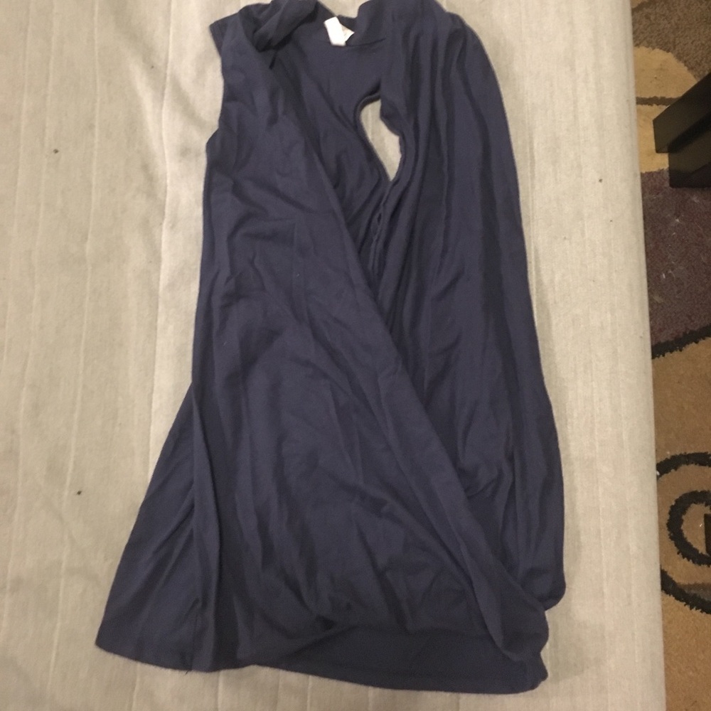 Navy racerback wrap fabletics tank