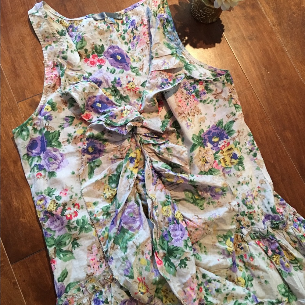 Floral Ruffle Spring Top - Picture 4 of 4