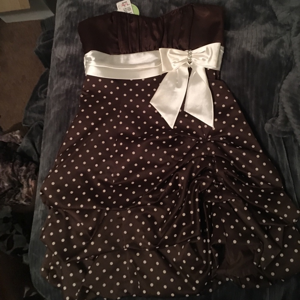 Brown Short Formal Dress