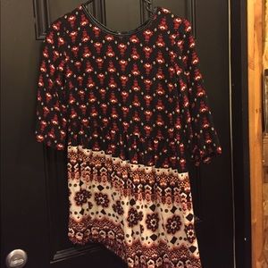 3/4 Sleeve Mini Dress