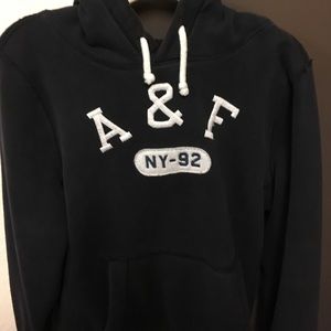Abercrombie and Fitch Navy Blue Hoodie