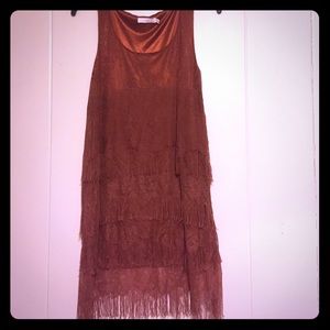 Nordstrom - Lush brown flapper inspired dress
