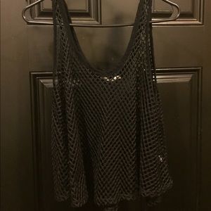 Neo Goth Fishnet Tank Top