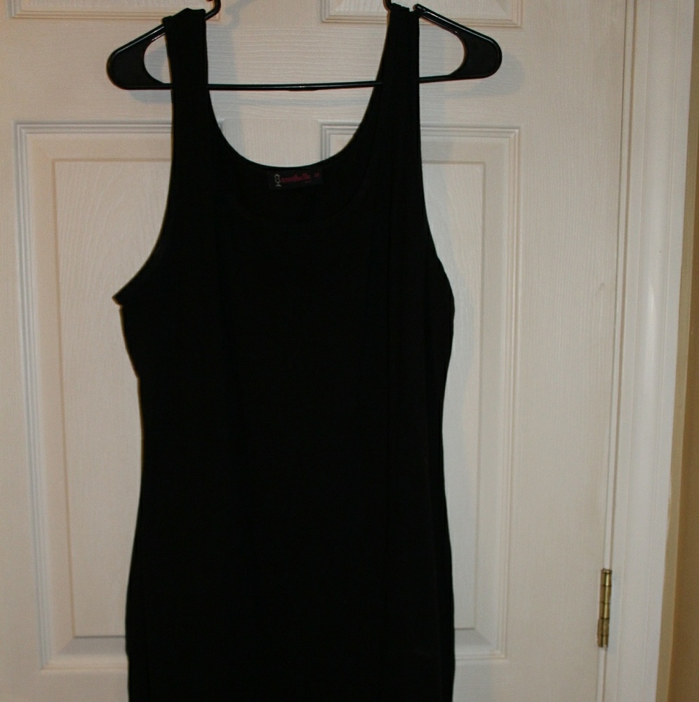 Black bodycon tank dress - NWOT