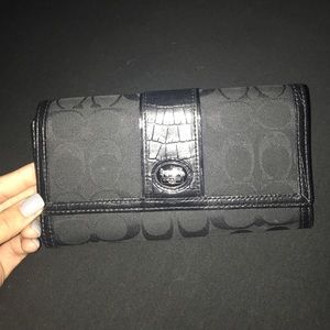 Black coach wallet