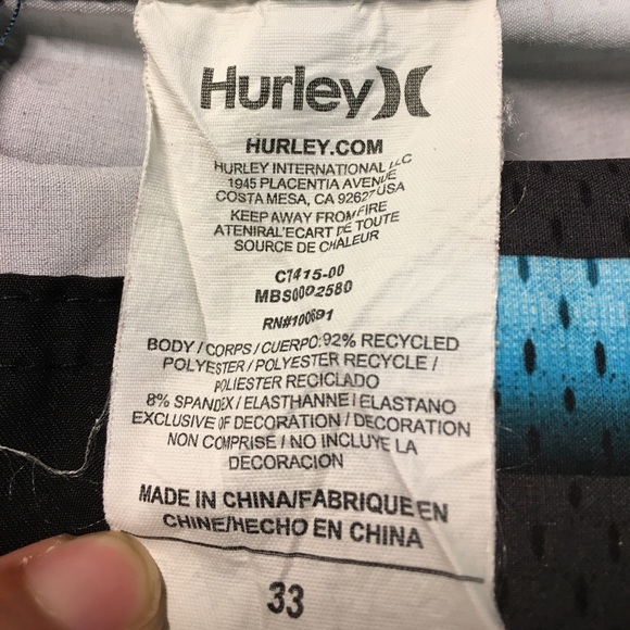 Hurley Phantom Swimming Trunks - Picture 4 of 4